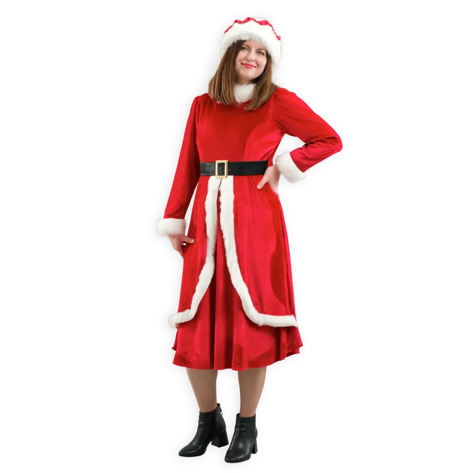 Pretend to Bee Mrs Claus Vestito Costume Donna Rosso