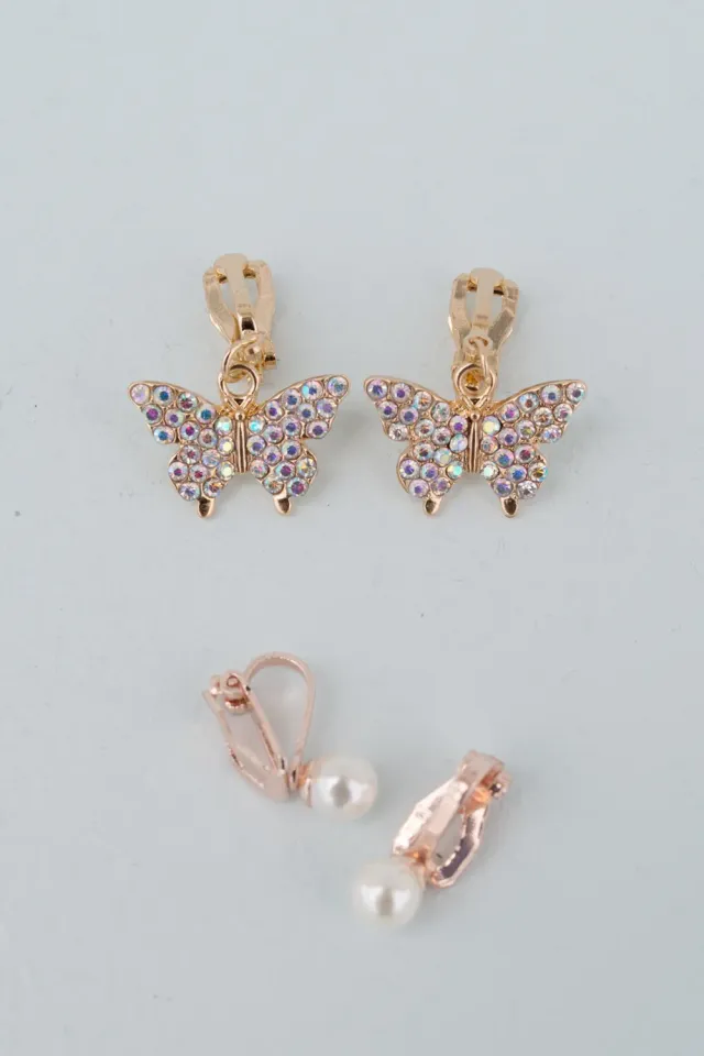 Great Pretenders Boutique Butterfly orecchini clip farfalla