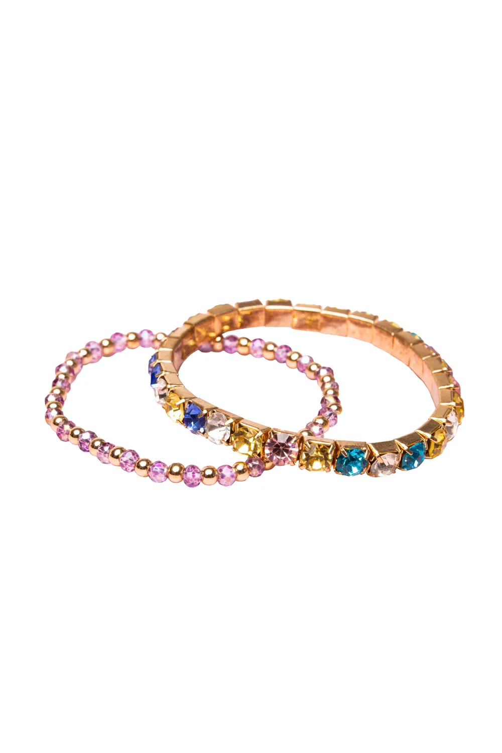 Great Pretenders Boutique Glitz and Glam bracciali set 2 pezzi gemme