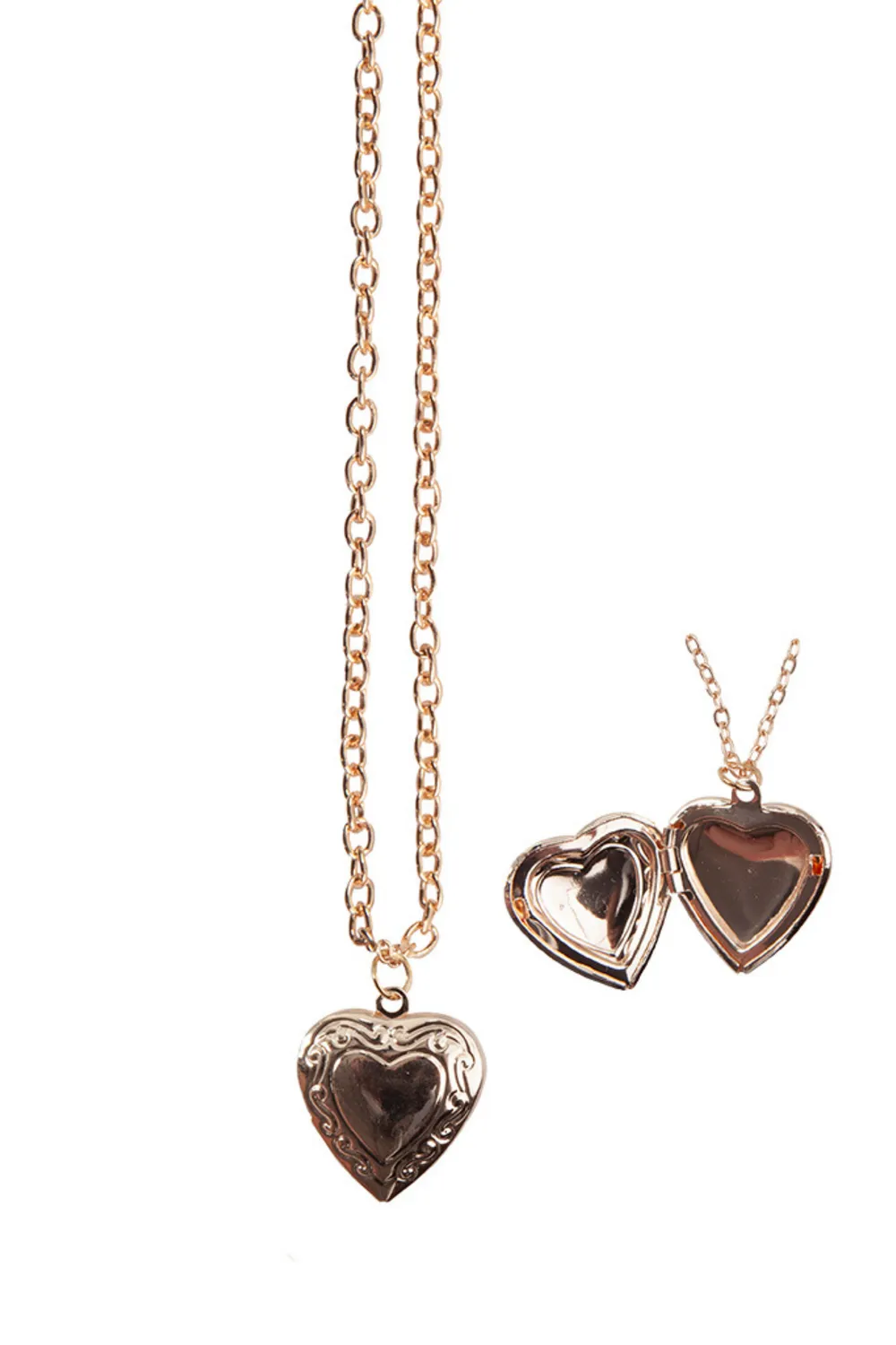 Great Pretenders Boutique Locket Necklace collana rosa oro