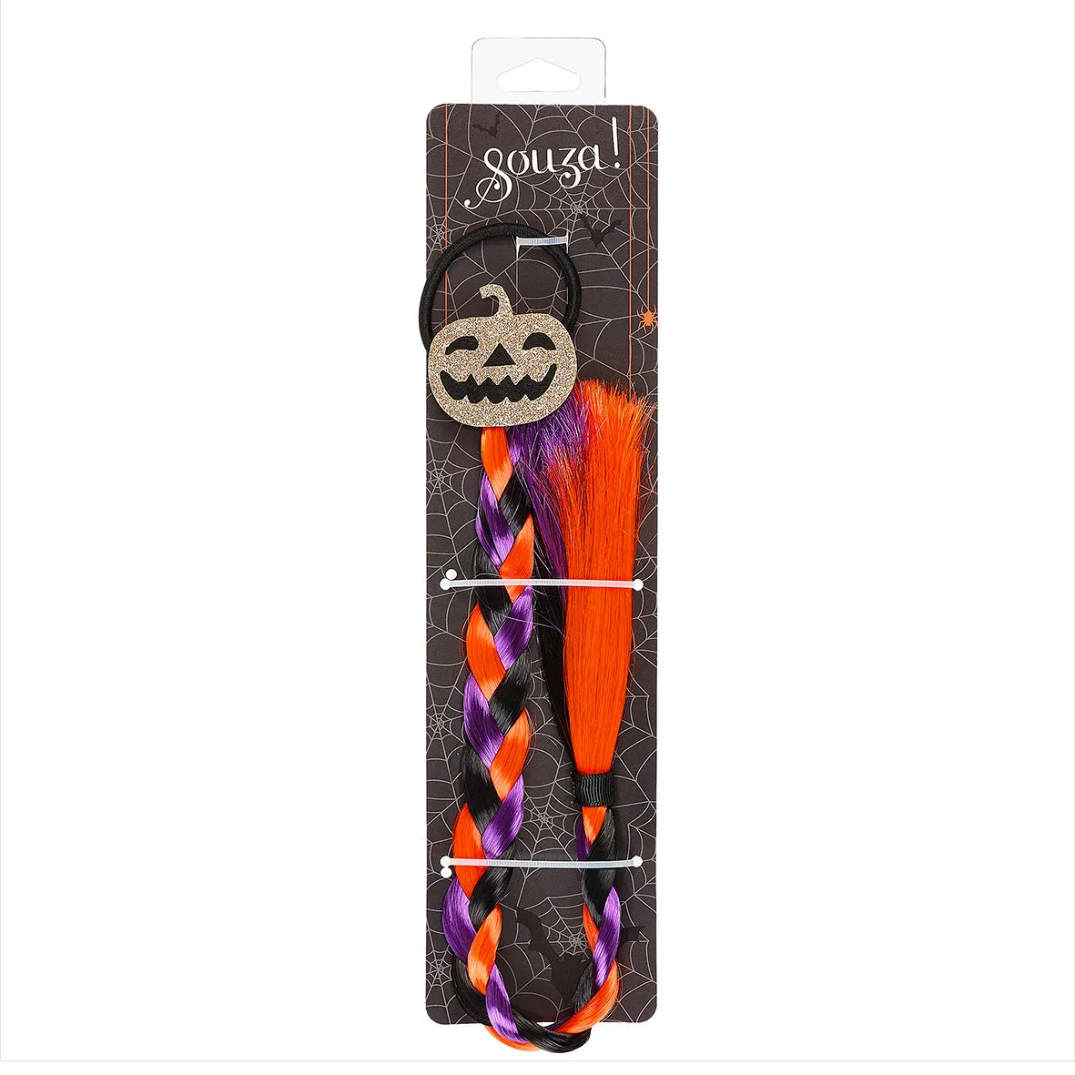 Souza Halloween elastico capelli treccia 40 cm zucca
