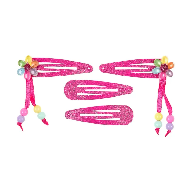 Souza! Else Flower mollette capelli 4 pezzi rosa
