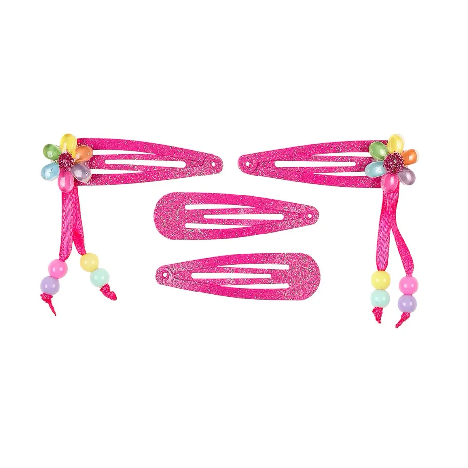 Souza! Else Flower mollette capelli 4 pezzi rosa