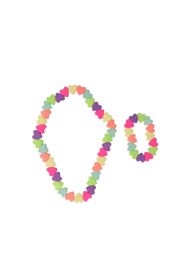 Great Pretenders Sweet Tart set collana bracciale cuori