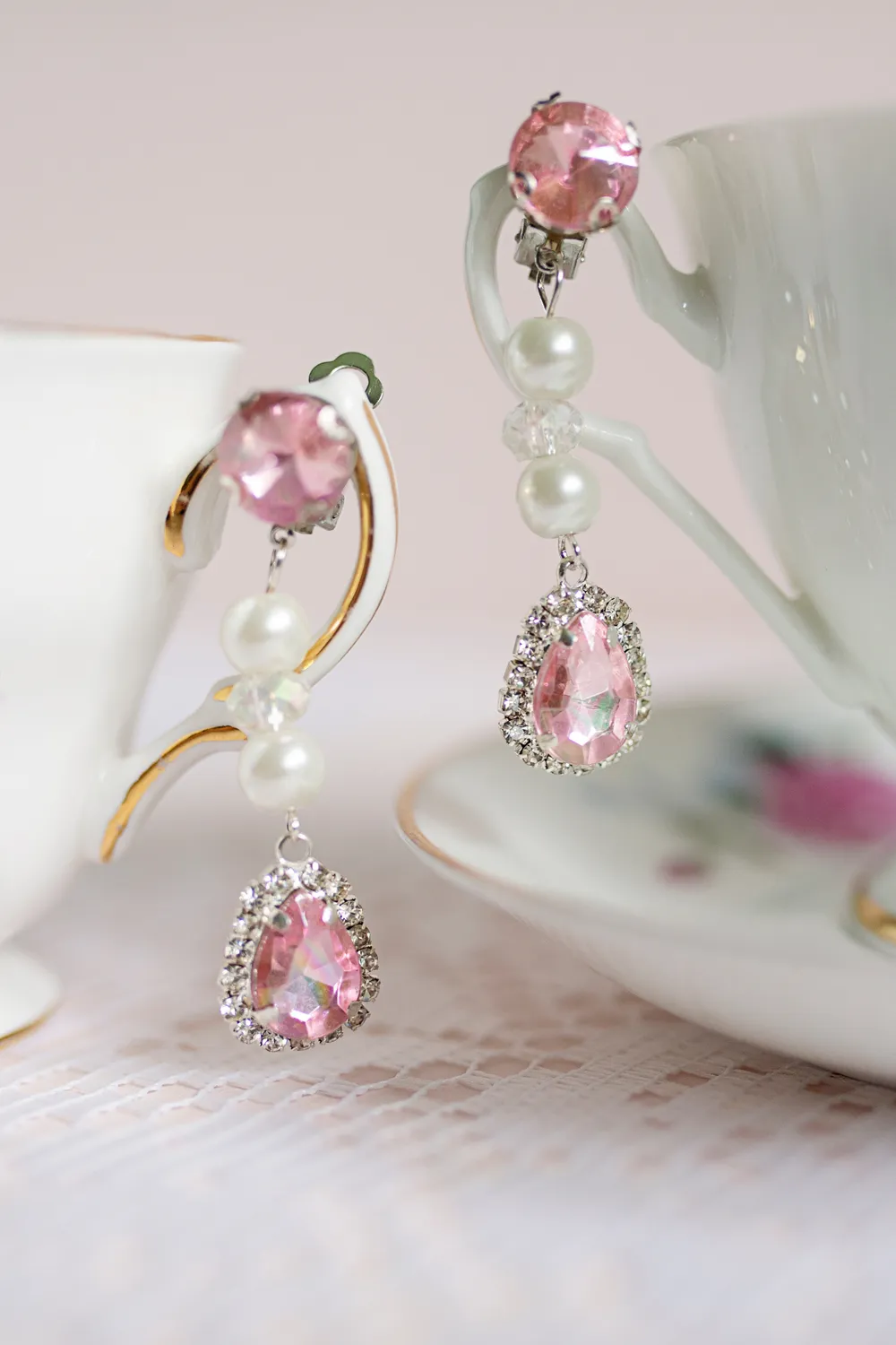 Great Pretenders The Coco set gioielli 4 pezzi perle rosa