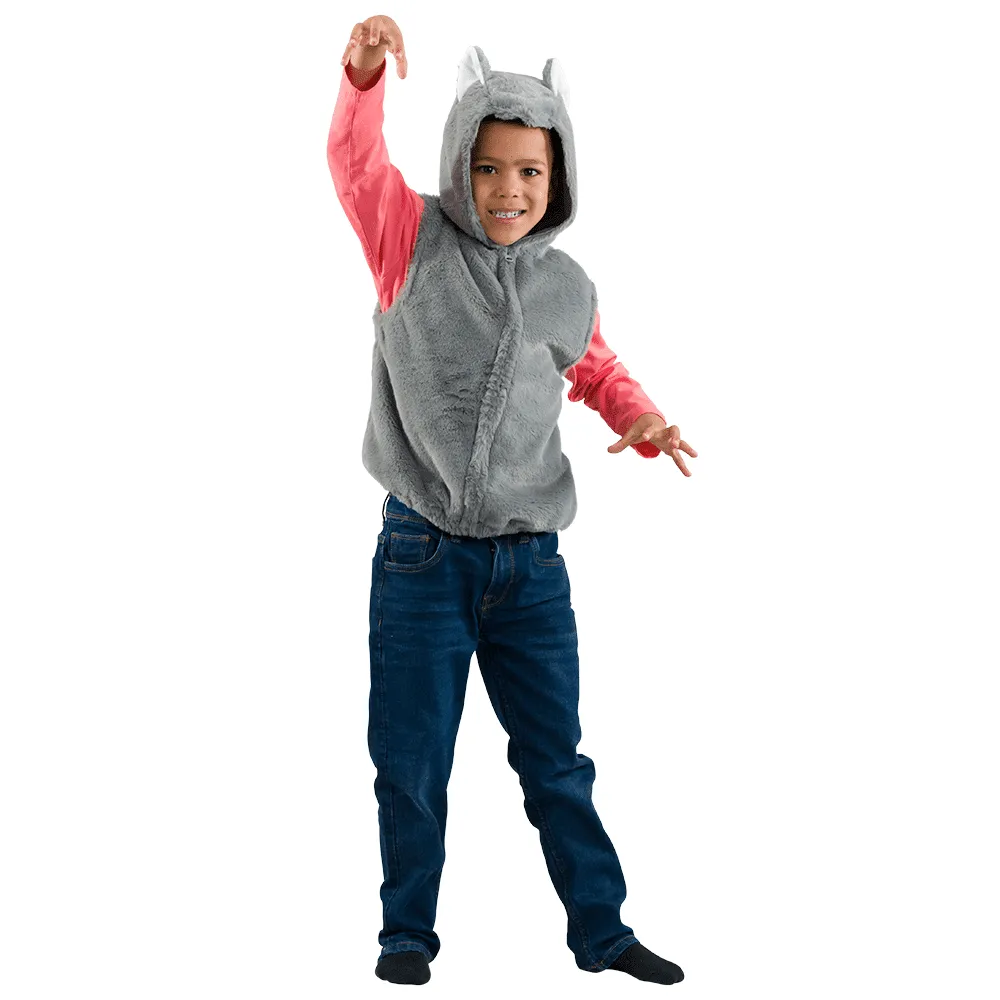 Pretend to Bee Wolf felpa lupo grigia con cappuccio