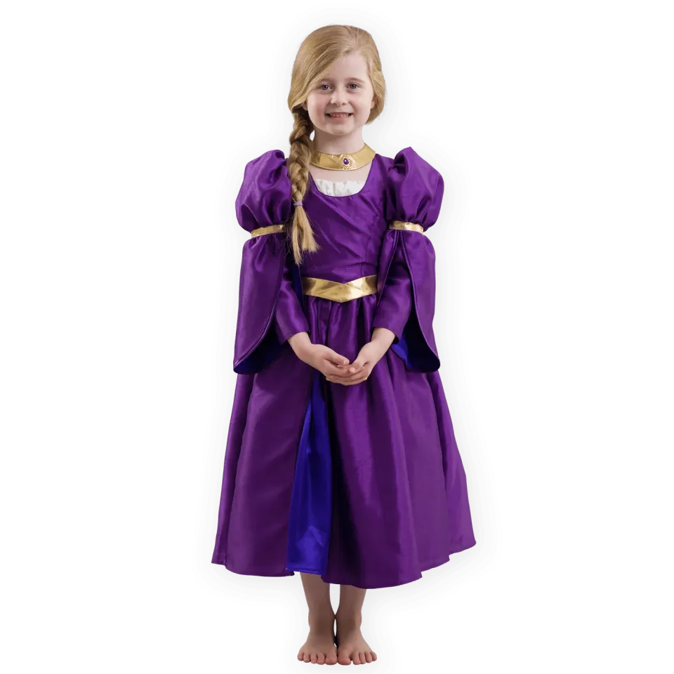 Pretend to Bee Rapunzel vestito bambina in raso