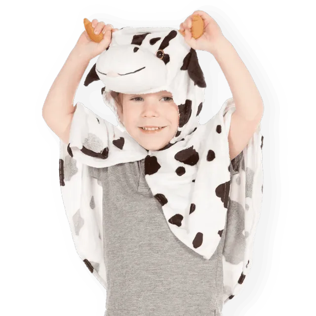 PRETEND TO BEE Cow mantello mucca bambini unisex