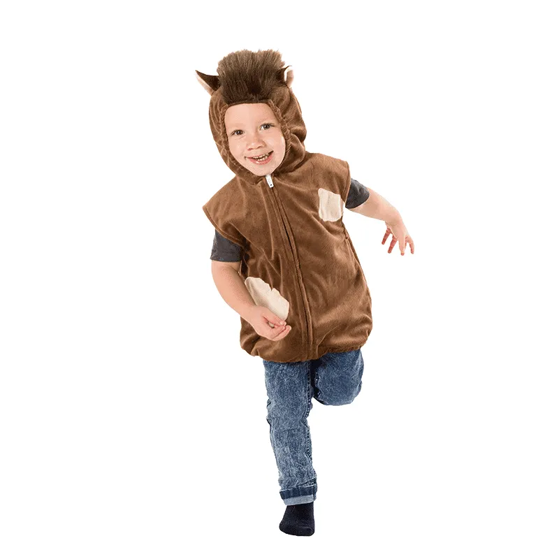 Pretend to Bee Cavallo costume bambino marrone 3-7 anni in velluto