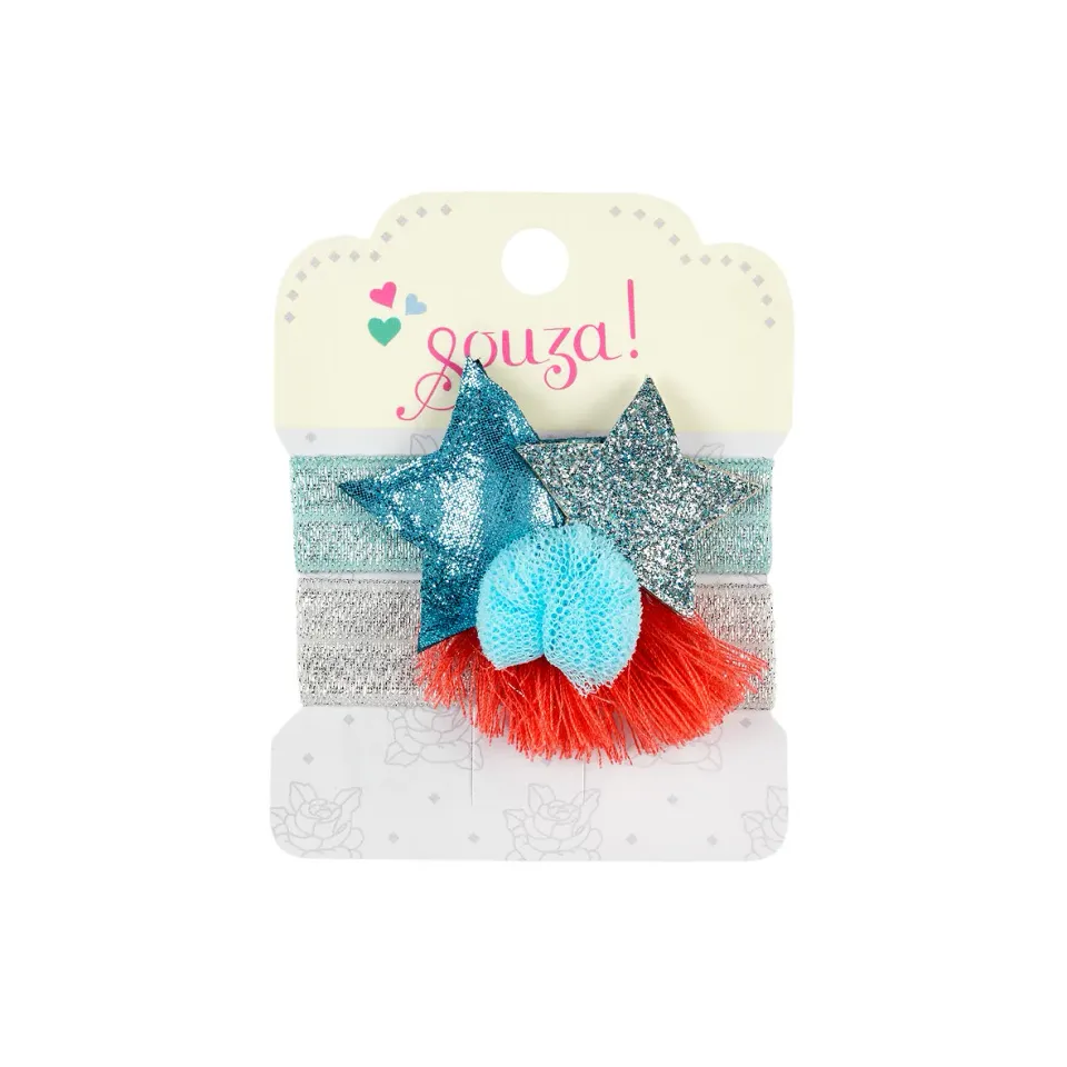 Souza! Maelle elastico capelli stelle pompom