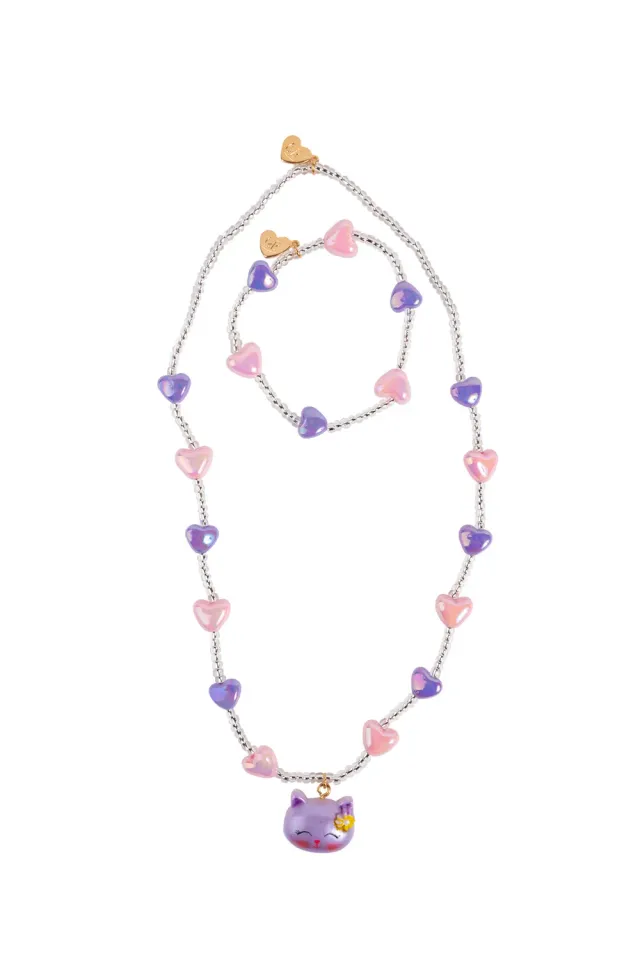Great Pretenders Lovely Kitty Set Collana e Bracciale 2pz