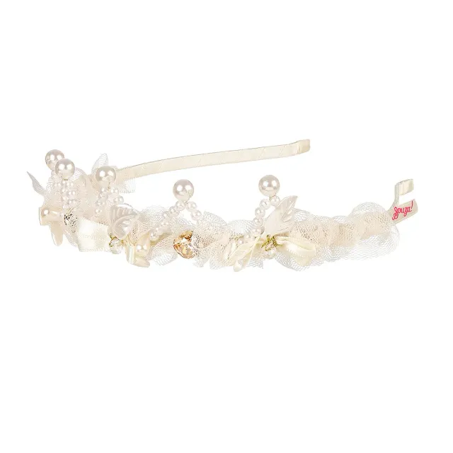 Souza Juno diadema perle bianco per cerimonie