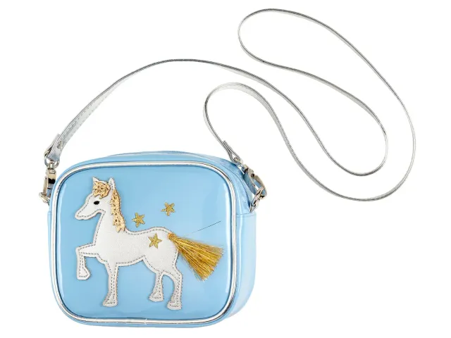Souza Marith borsetta bimba cavallo azzurra