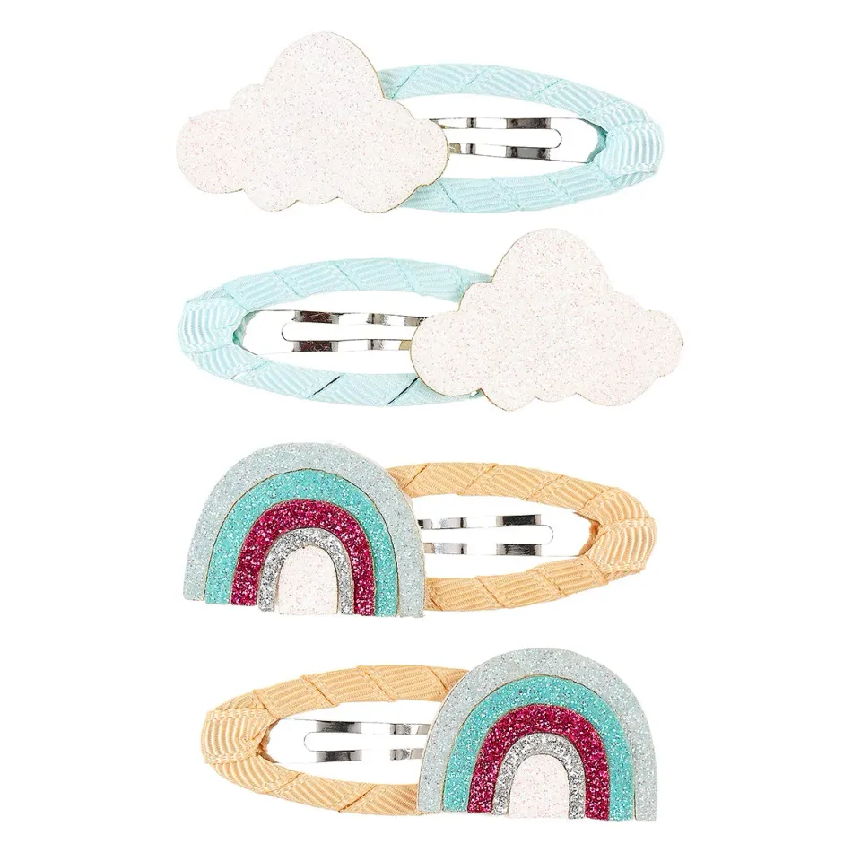 Souza! Yaella mollette capelli nuvola arcobaleno 4 pz