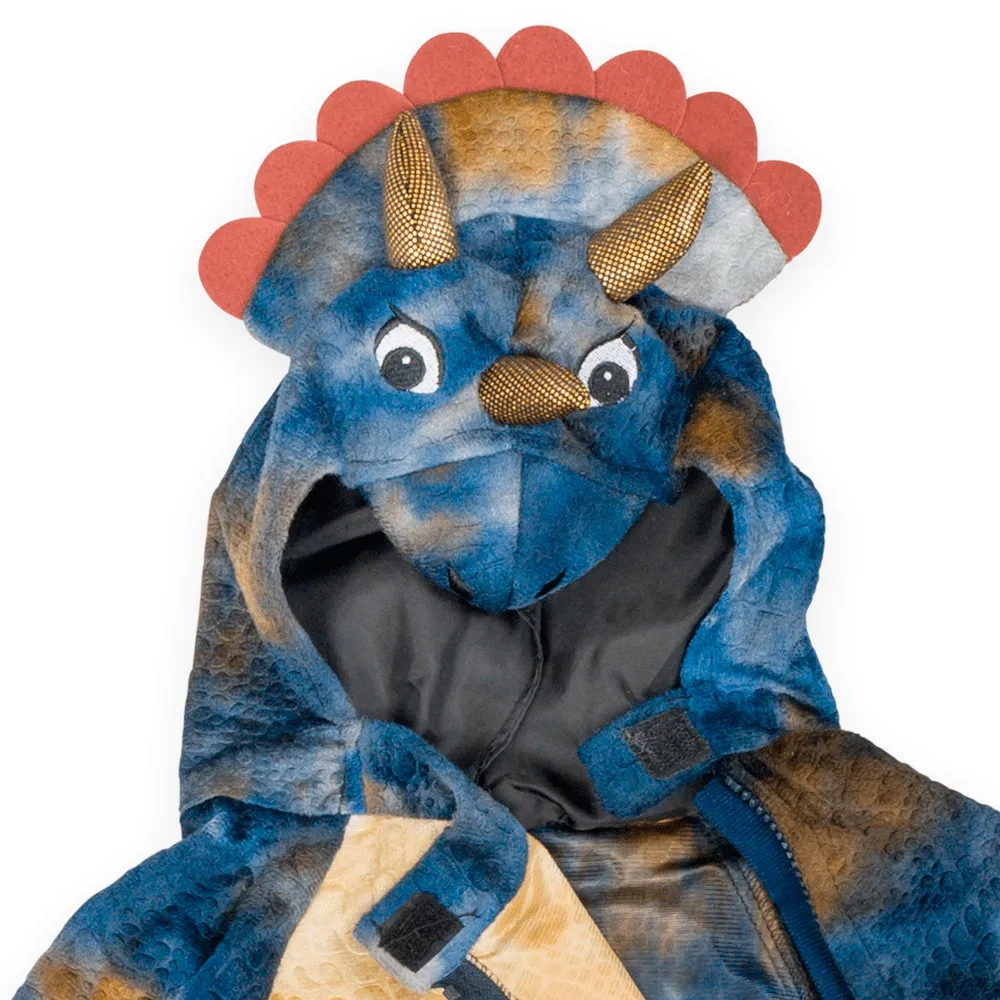 Pretend to Bee Baby Triceratops tuta neonato blu