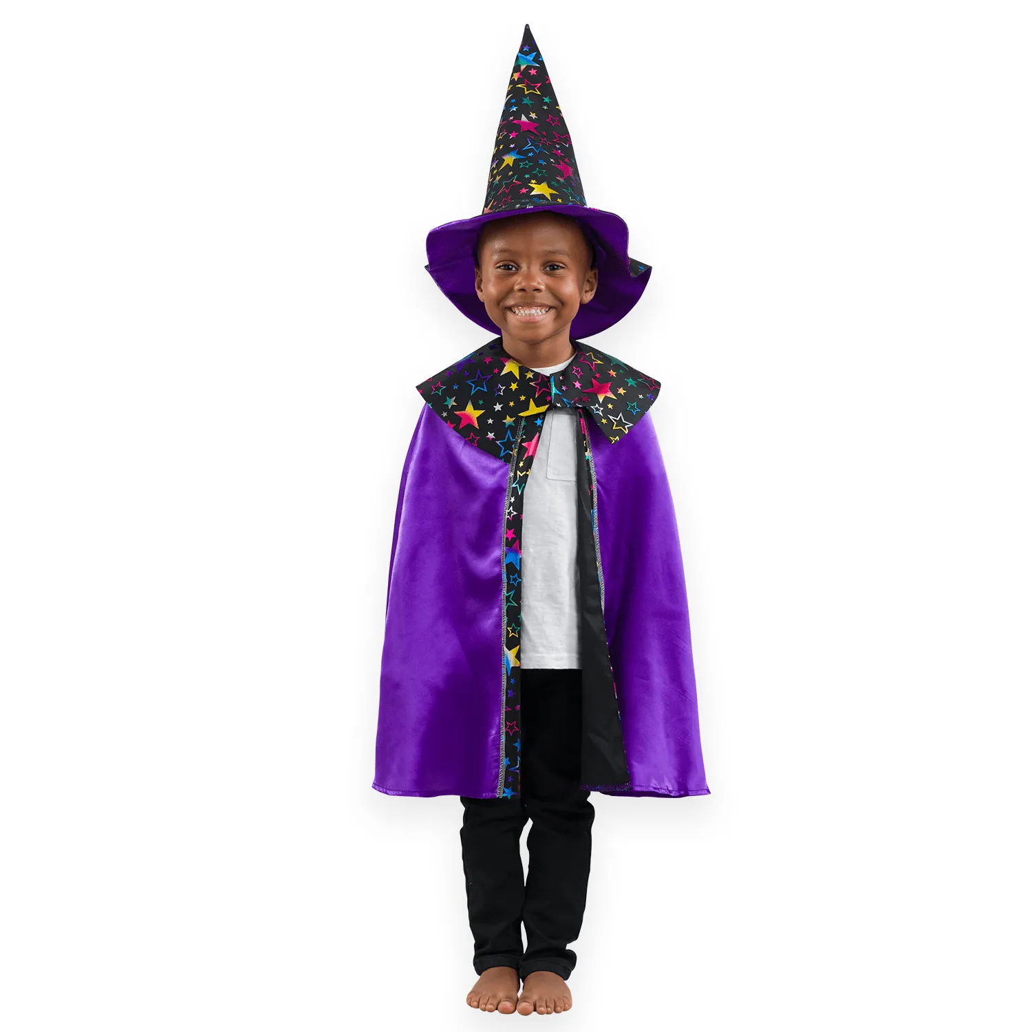 PRETEND TO BEE Wizard Costume Cape mantello mago con cappello