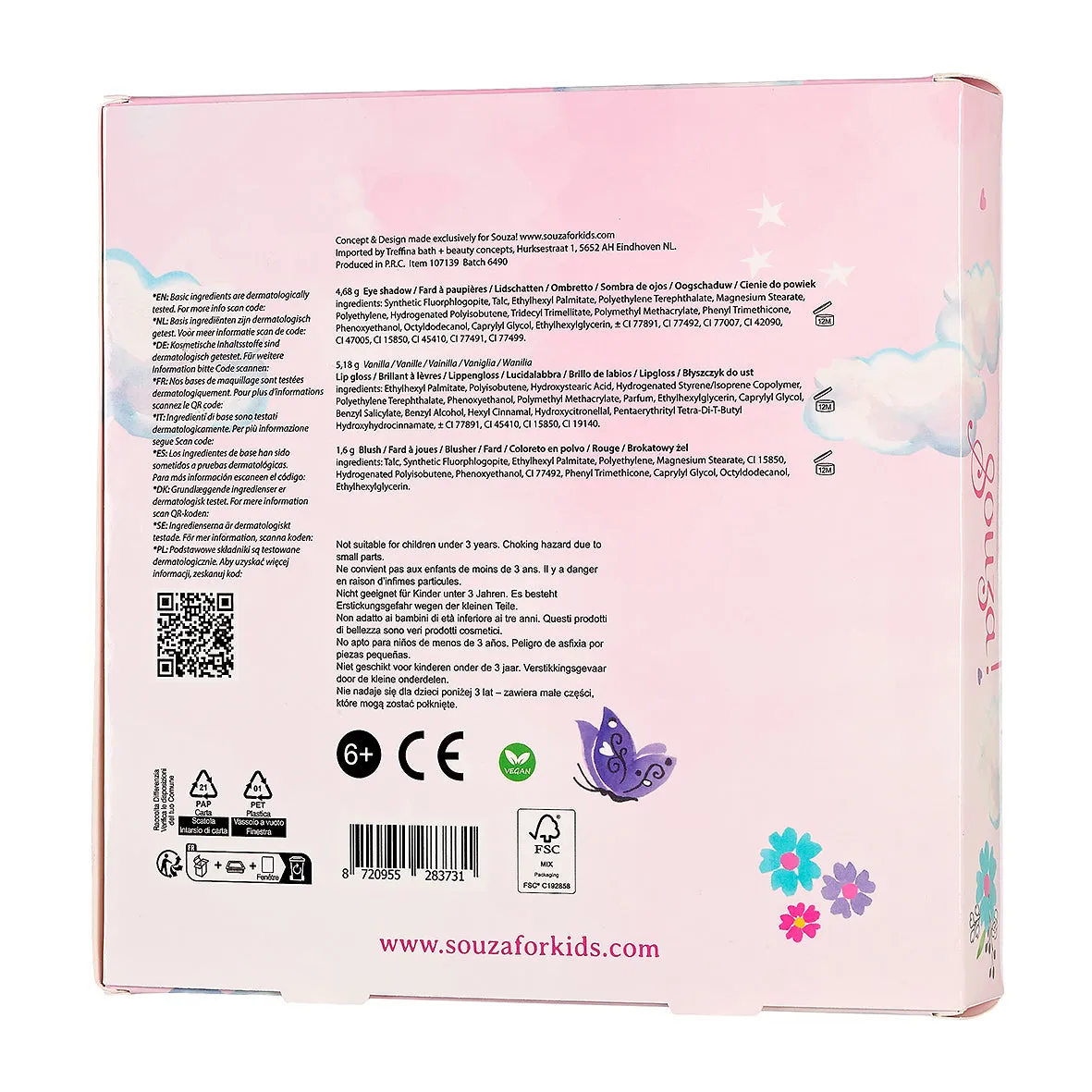 Souza Beauty set trucco bambina formula delicata