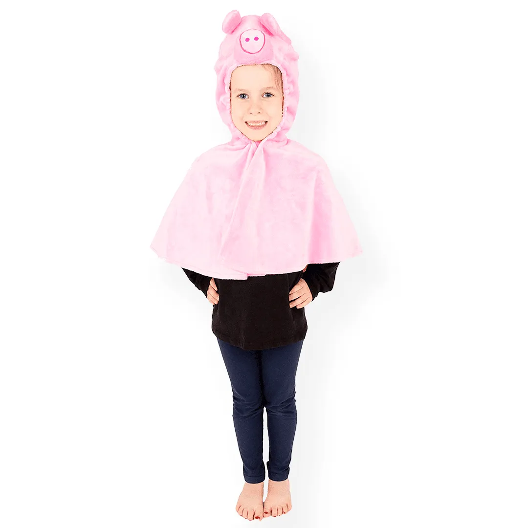 Pretend to Bee Mantello Maiale Rosa con Cappuccio e Muso