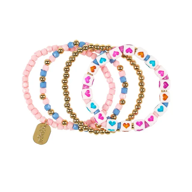 Souza! Maerle heart braccialetto multicolore 4 pezzi cuori