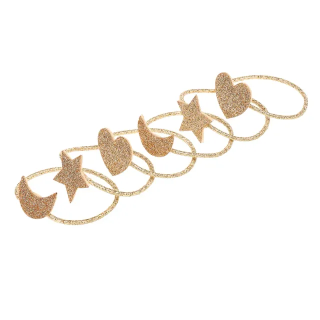 Souza Mae elastici capelli bambina oro Natale