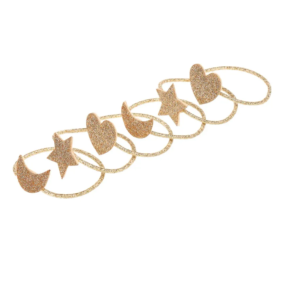 Souza Mae elastici capelli bambina oro Natale