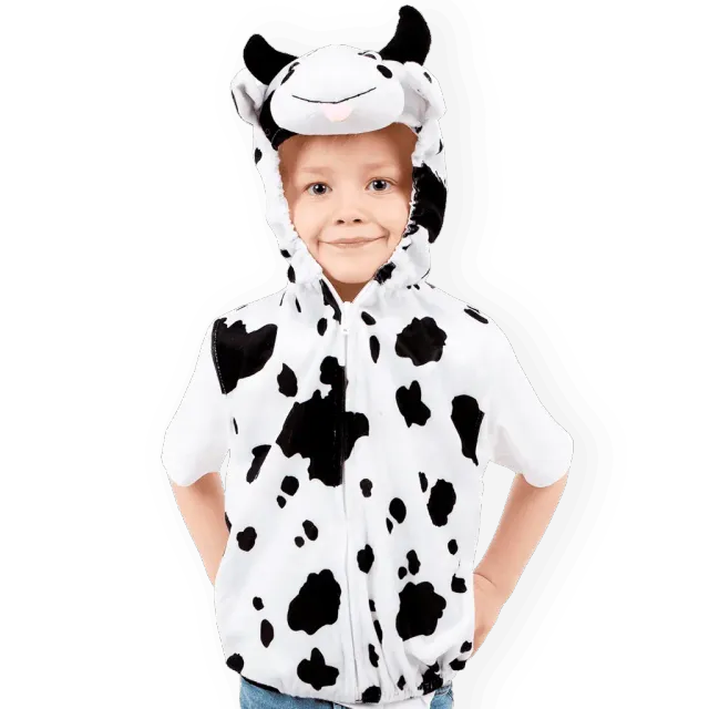 Pretend to Bee Cow maglia travestimento mucca con cappuccio