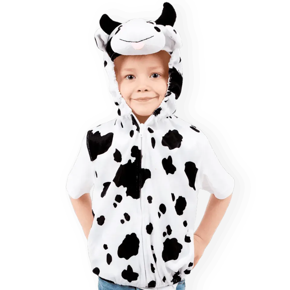 Pretend to Bee Cow maglia travestimento mucca con cappuccio