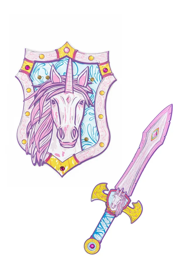 Great Pretenders Enchanted Unicorn set spada e scudo in EVA