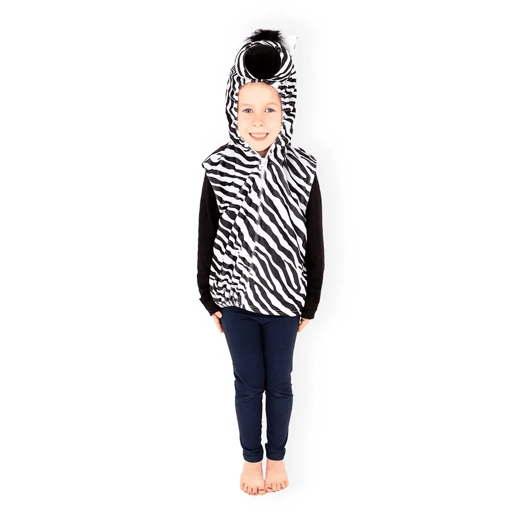 Pretend to Bee Zebra felpa costume bambino con coda