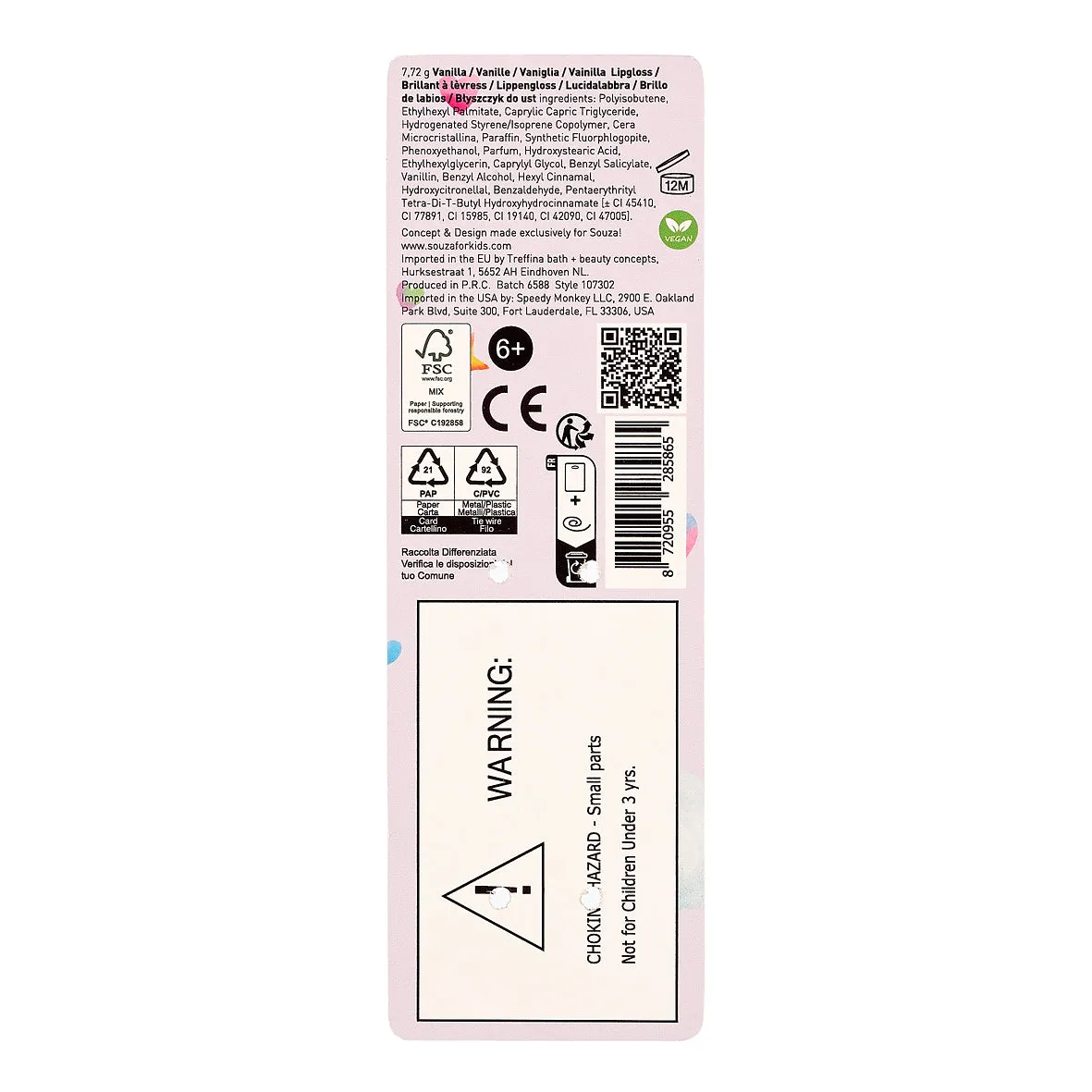 Souza! Unicorn lucidalabbra bambina swirl 1 pz