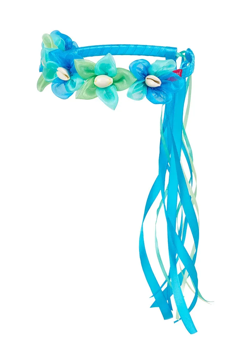 Souza Maryola tiara sirena blu conchiglia