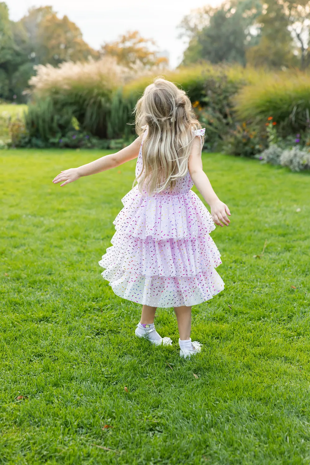 Great Pretenders Funfetti vestito rosa coriandoli tulle