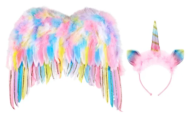 Souza! Unicorn Wings ali unicorno multicolore leggere