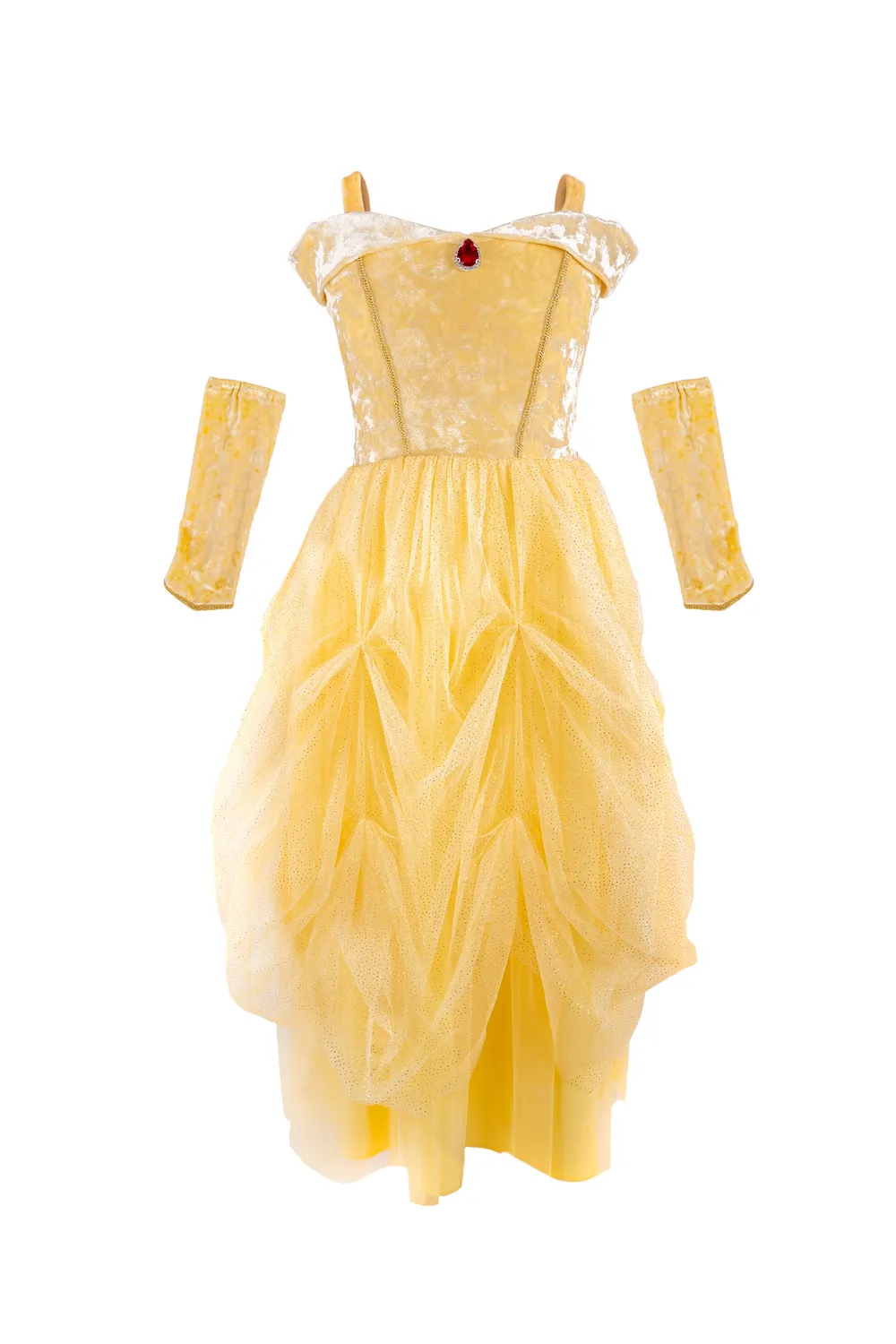 Great Pretenders Velvety Soft Yellow abito principessa giallo con scaldabraccia