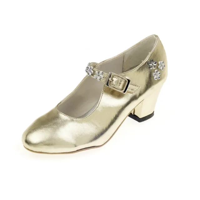 Souza! Sabine scarpe tacco bambina oro travestimento