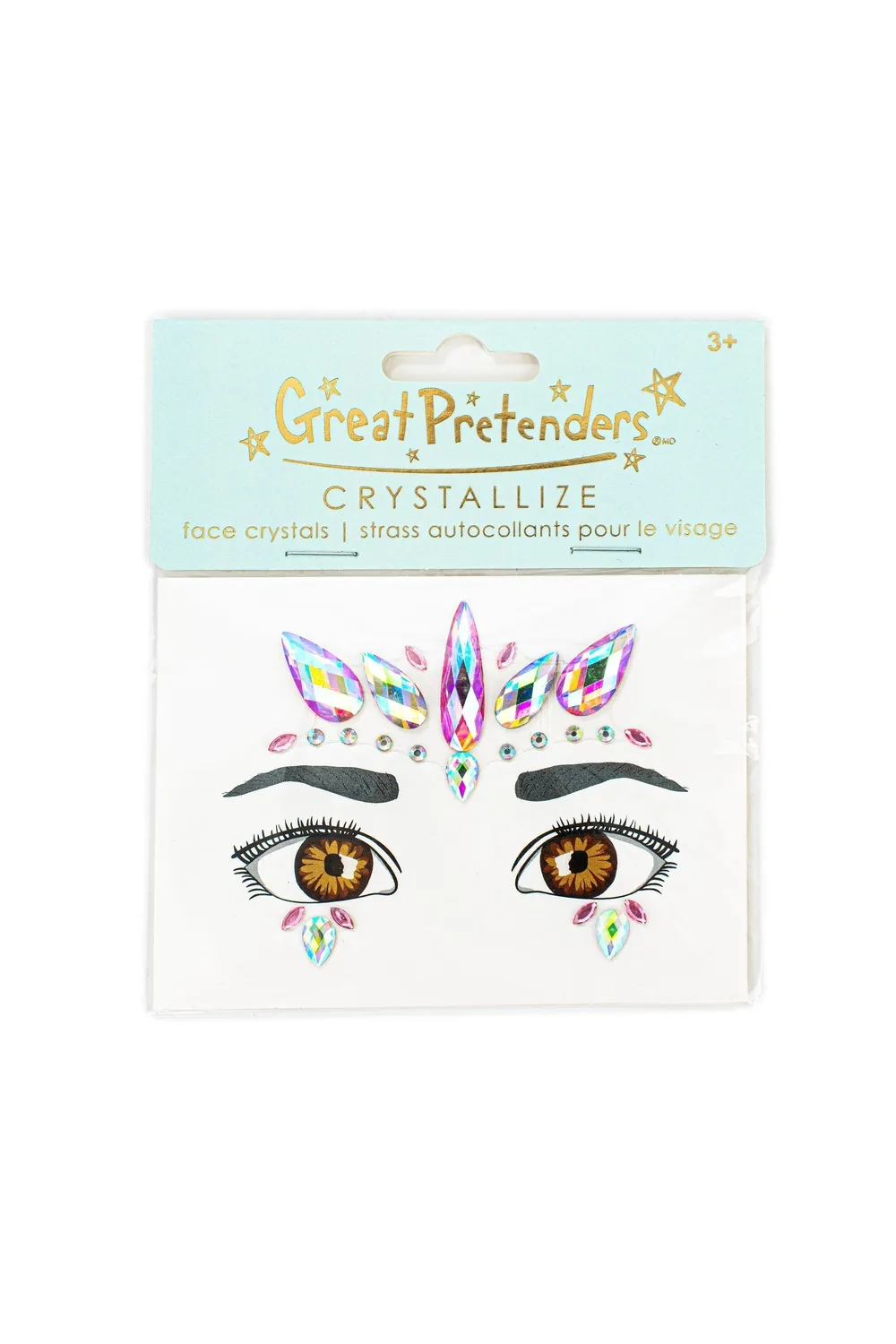 Great Pretenders Face Crystals adesivi viso strass costume