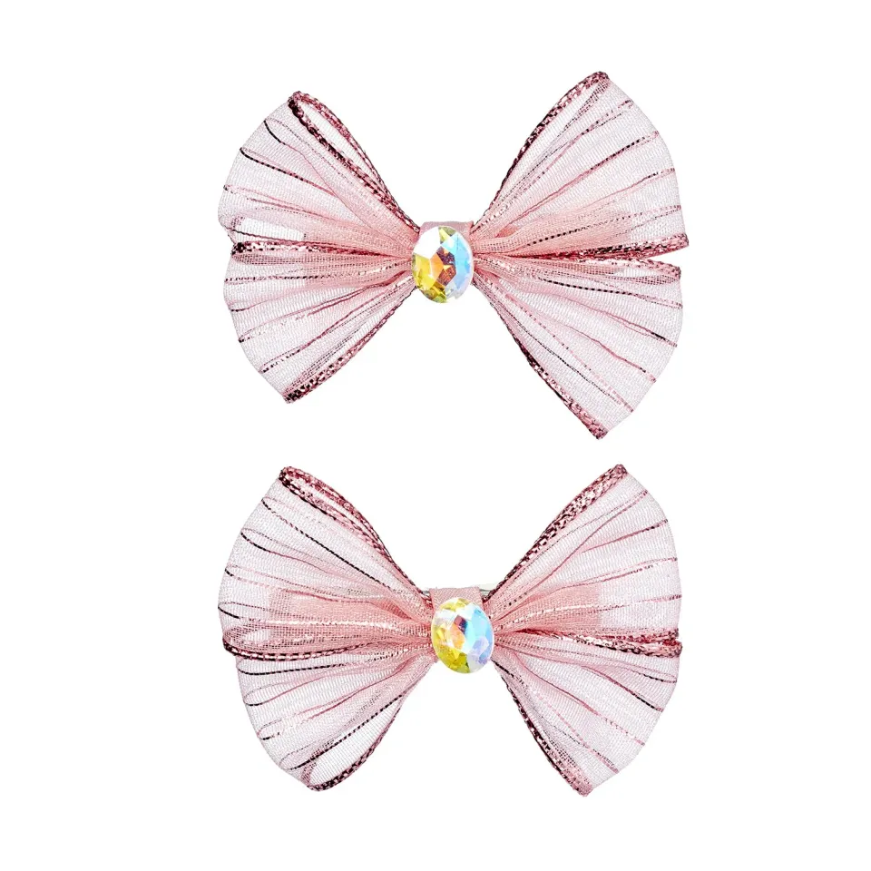 Souza! Cecile Bow mollette per capelli rosa 2 pezzi