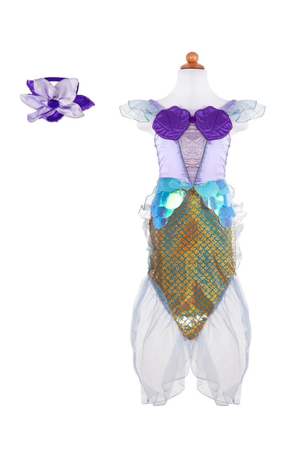 Great Pretenders vestito sirena bambina con fascia capelli