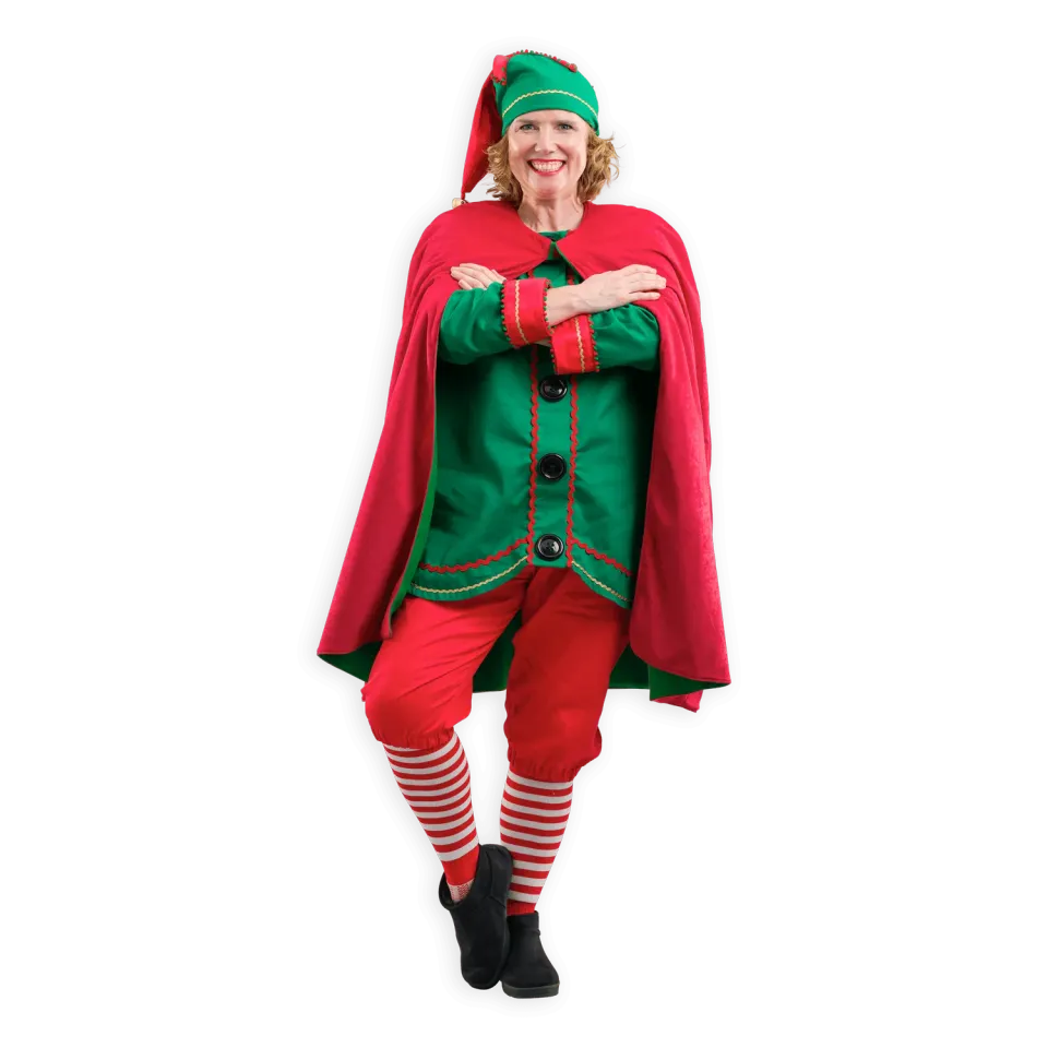 Pretend to Bee mantello elfo Natale adulto reversibile