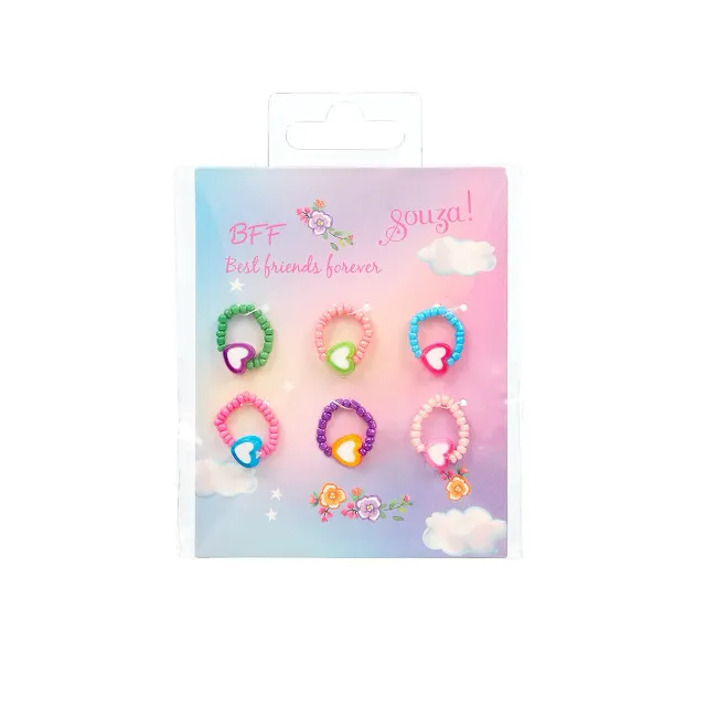Souza! Patrizia set 6 anelli bambina multicolore