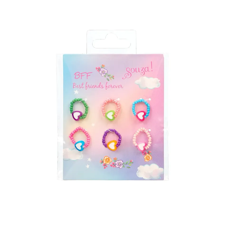 Souza! Patrizia set 6 anelli bambina multicolore