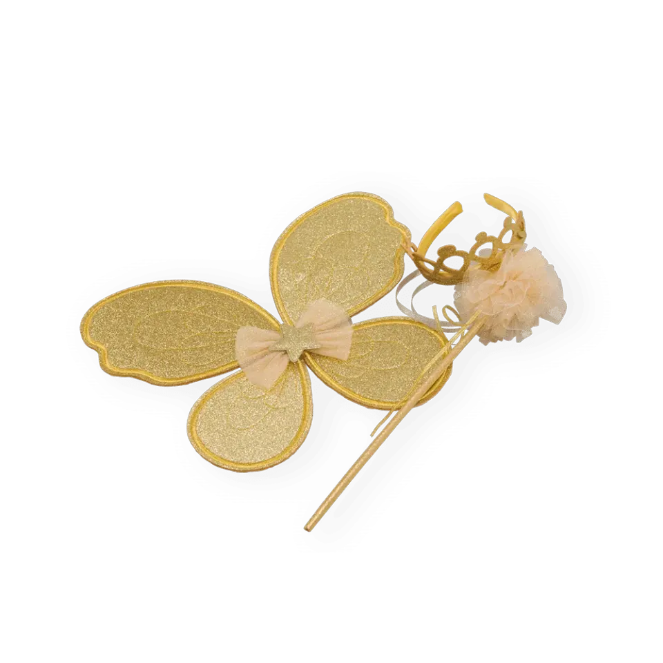 PRETEND TO BEE Gold Glitter Fairy set accessori fata oro glitter