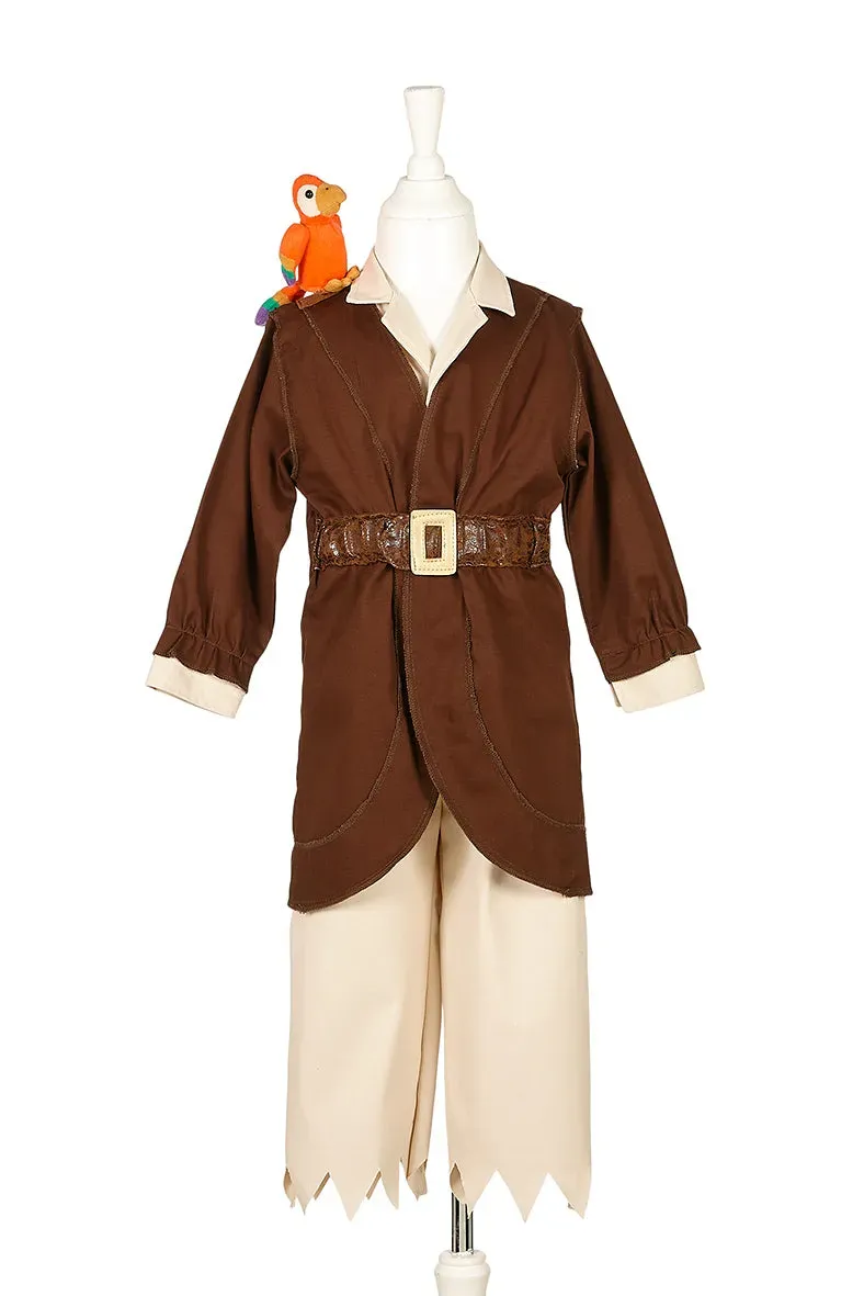 Souza! Christophe costume pirata bambino marrone cotone