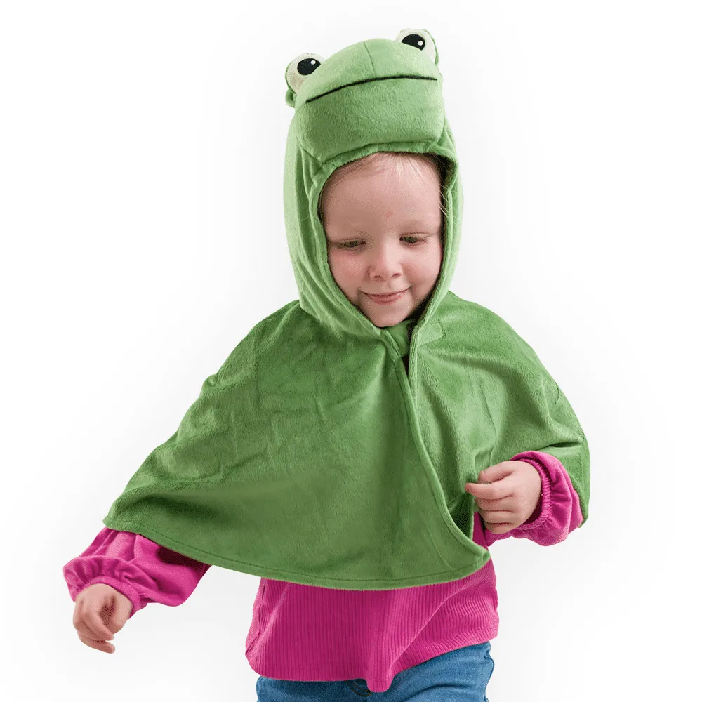 PRETEND TO BEE Frog mantello rana bimbi verde