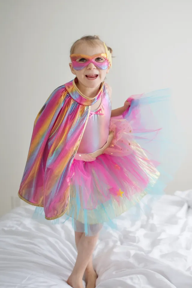 Great Pretenders Tutu mantello e maschera supereroe