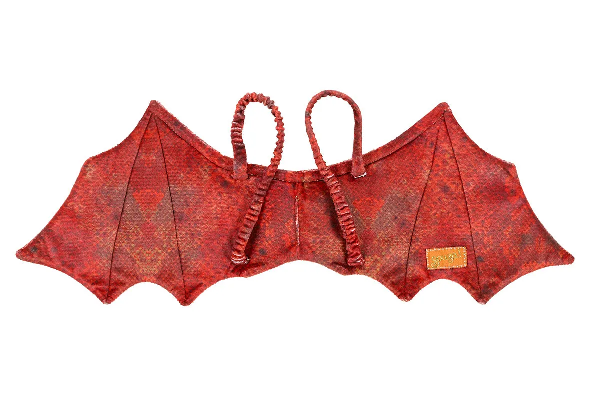 Souza! Drago rosso ali maschera travestimento 1 set