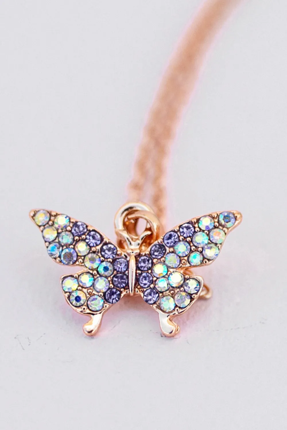 Great Pretenders Boutique Butterfly Gem collana farfalla strass