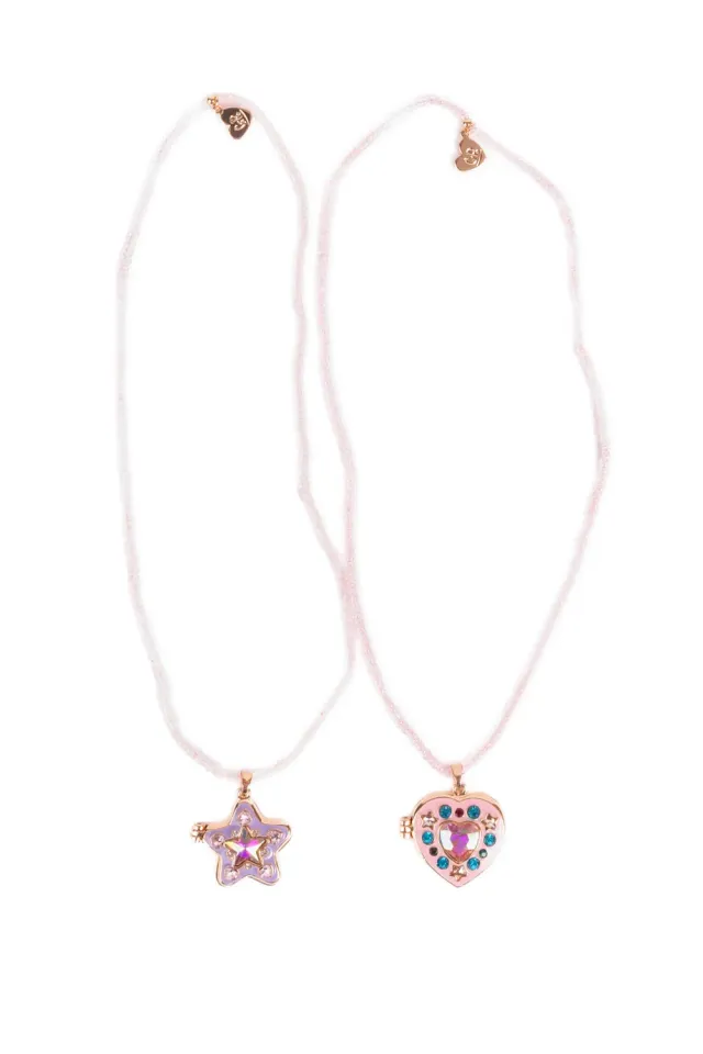 Great Pretenders Hidden Gem Locket collana bimba cuore e stella
