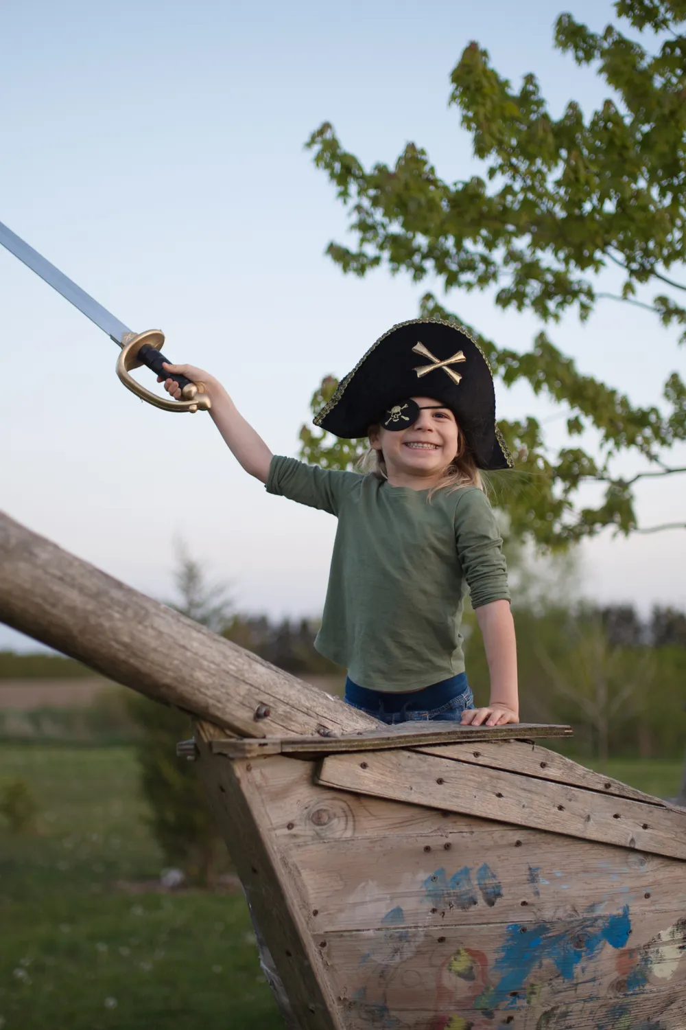 Great Pretenders Captain Hook cappello pirata nero teschio