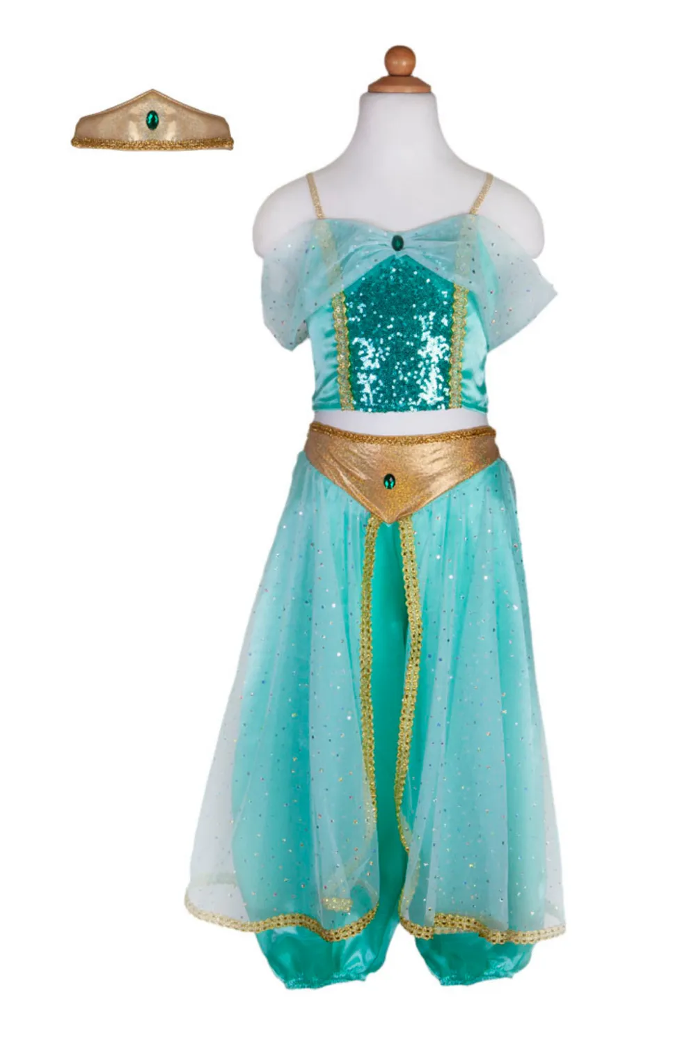 Great Pretenders Arabian Princess costume principessa 3 pezzi turchese